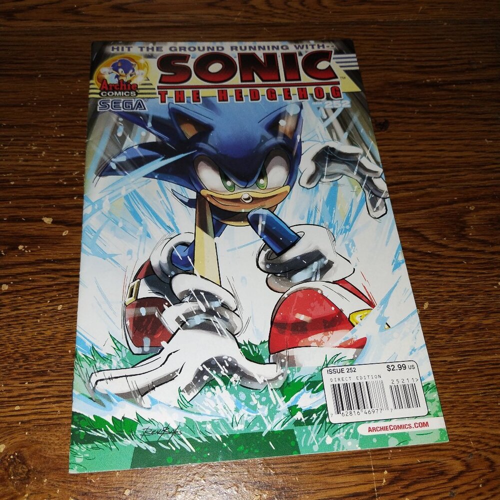 Sonic the Hedgehog #252 variant cover A (Archie Comics, 2013)